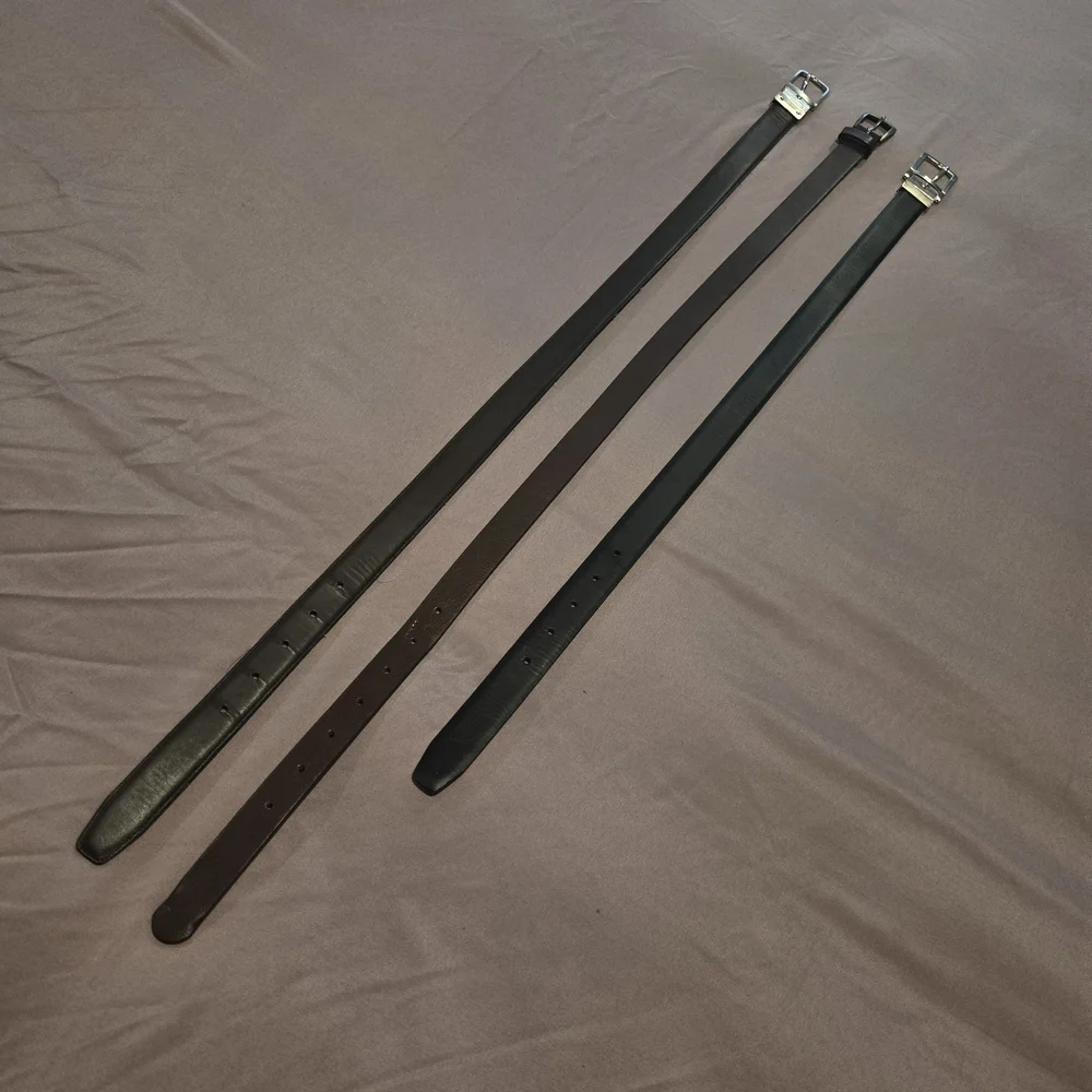 Set of Three Leather Belts